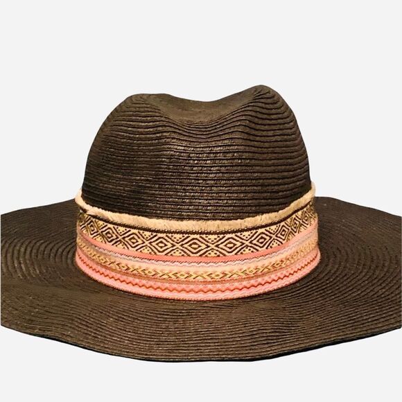 Cato Black Floppy Boho Beach Summer Hat - Picture 1 of 7